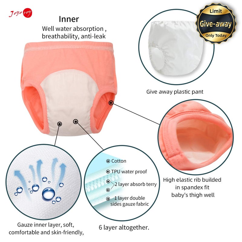 Joyo roy 4T Underwear Boys Training Pants 3T-4T Girl Panties Toddler Girl Underwear 4T Toddler Panties 4T Cotton Training Pants For Toddlers Potty Training Underwear For Girls - Image 3